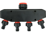 WATER DISTRIBUTOR WITH TAP CONNECTOR 3/4" - 1" | 4 OUTLETS (YT-89103)