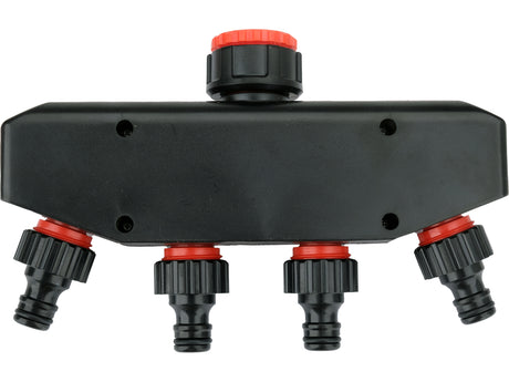 WATER DISTRIBUTOR WITH TAP CONNECTOR 3/4" - 1" | 4 OUTLETS (YT-89103)