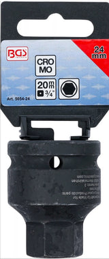 IMPACT BIT SOCKET | LENGTH 55 MM | 20 MM (3/4") DRIVE | INTERNAL HEXAGON 24 MM (5054-24)