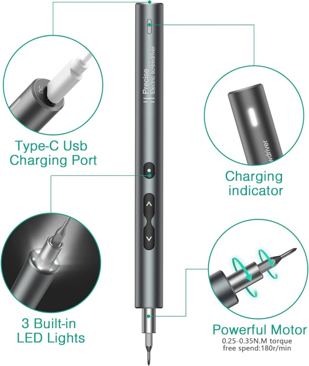 PRECISION SCREWDRIVER SET | ELECTRIC | 120 IN ONE (PS120K)