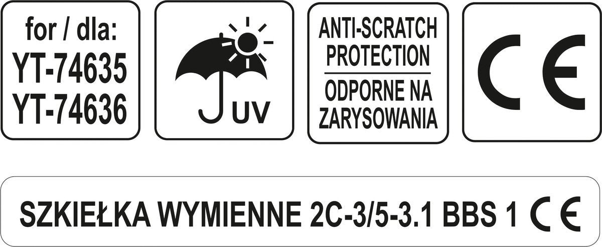 REPLACEMENT GREY LENS FOR YT-74635 (YT-74637)