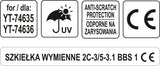 REPLACEMENT GREY LENS FOR YT-74635 (YT-74637)