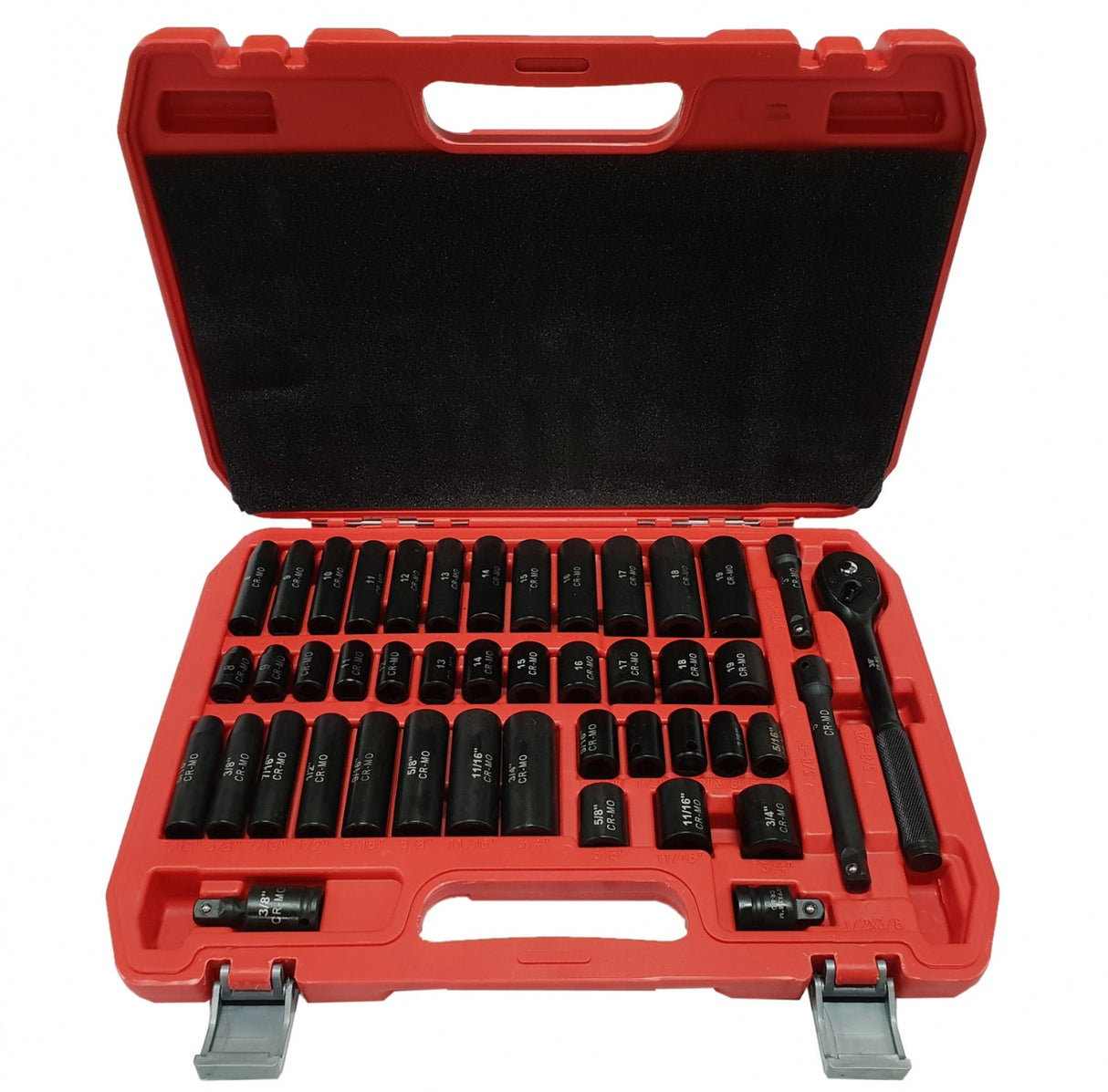 IMPACT TOOL SET | METRIC AND IMPERIAL SIZES | 10 MM (3/8") | 45 PCS. (SK45S)