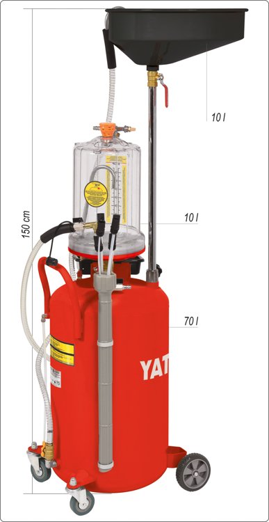 PNEUMATIC OIL DRAINS/EXTRACTORS 70L (YT-07190)