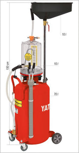PNEUMATIC OIL DRAINS/EXTRACTORS 70L (YT-07190)