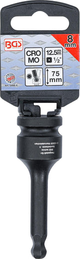IMPACT BIT SOCKET | LENGTH 75 MM | 12.5 MM (1/2") DRIVE | INTERNAL HEXAGON WITH BALL HEAD 8 MM (5488-8)