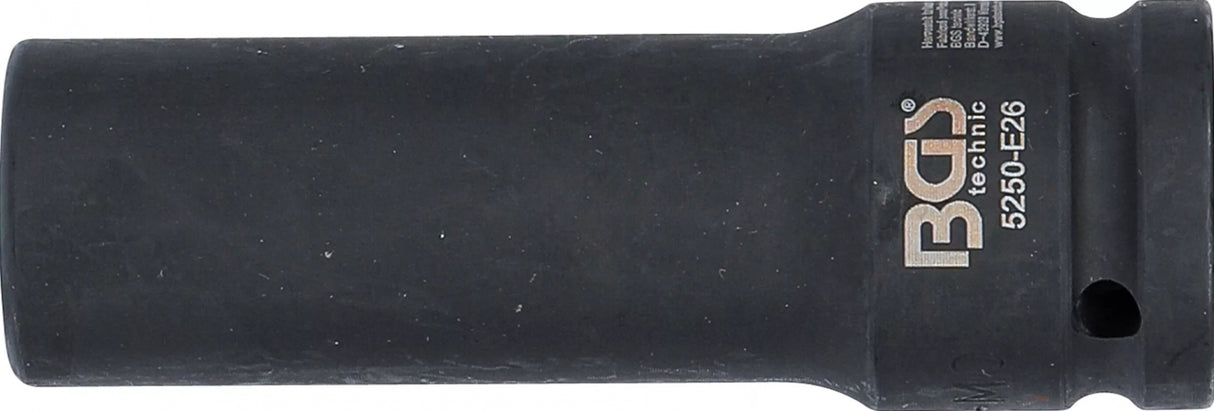 IMPACT SOCKET E-TYPE, DEEP | 20 MM (3/4") DRIVE | E26 (5250-E26)