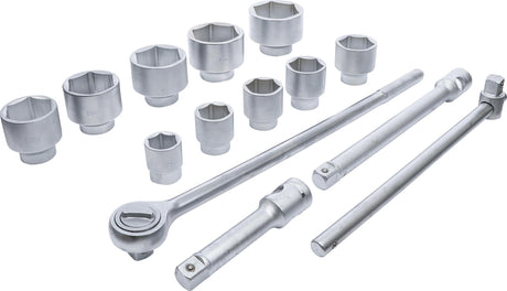SOCKET SET | 25 MM (1") DRIVE | 36-80 MM | 15 PCS. (15111)