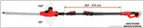 HEDGE TRIMMER 18V TELESCOPIC - BODY (YT-82835)
